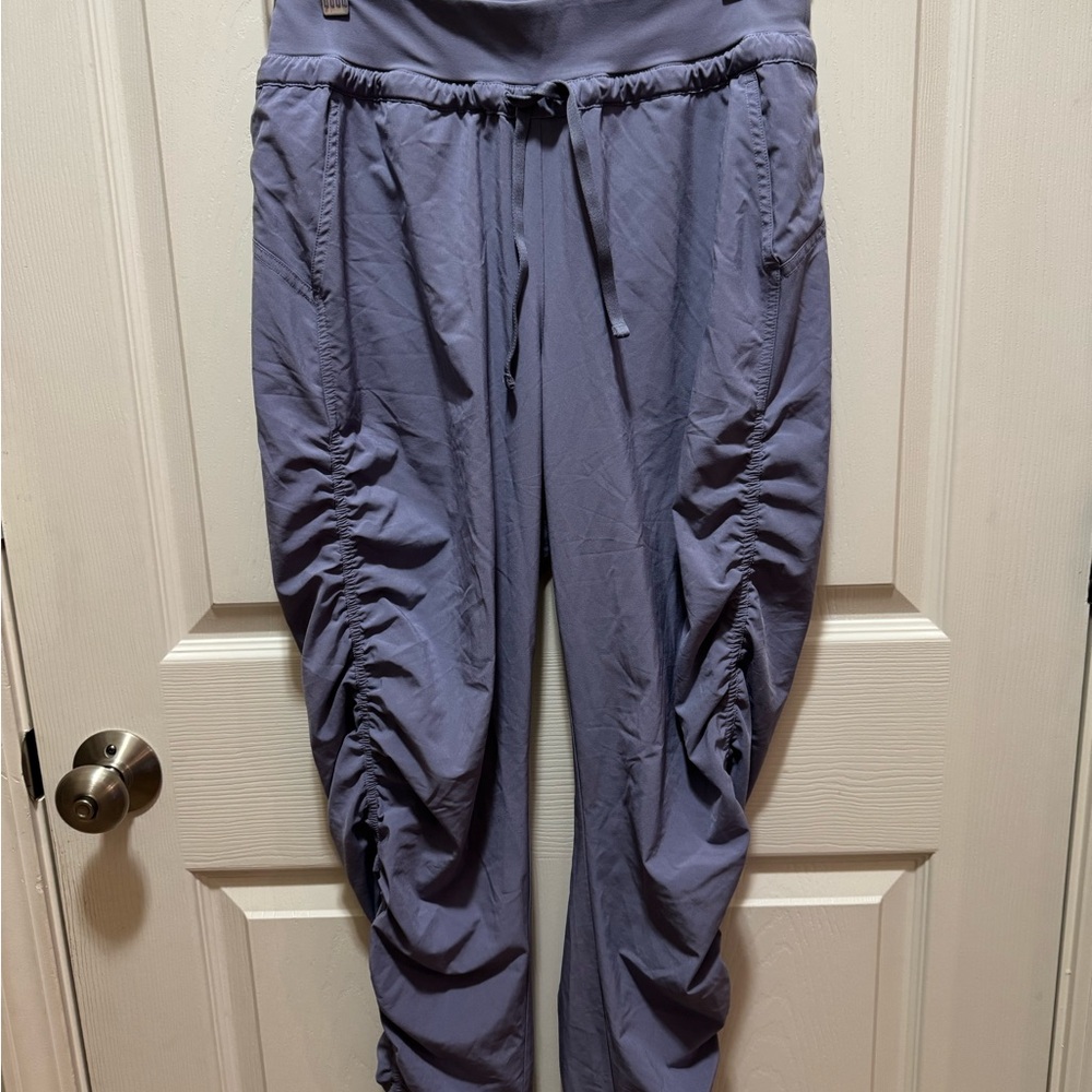 Athleta  Attitude blue/periwinkle Jogger Pants with drawstring